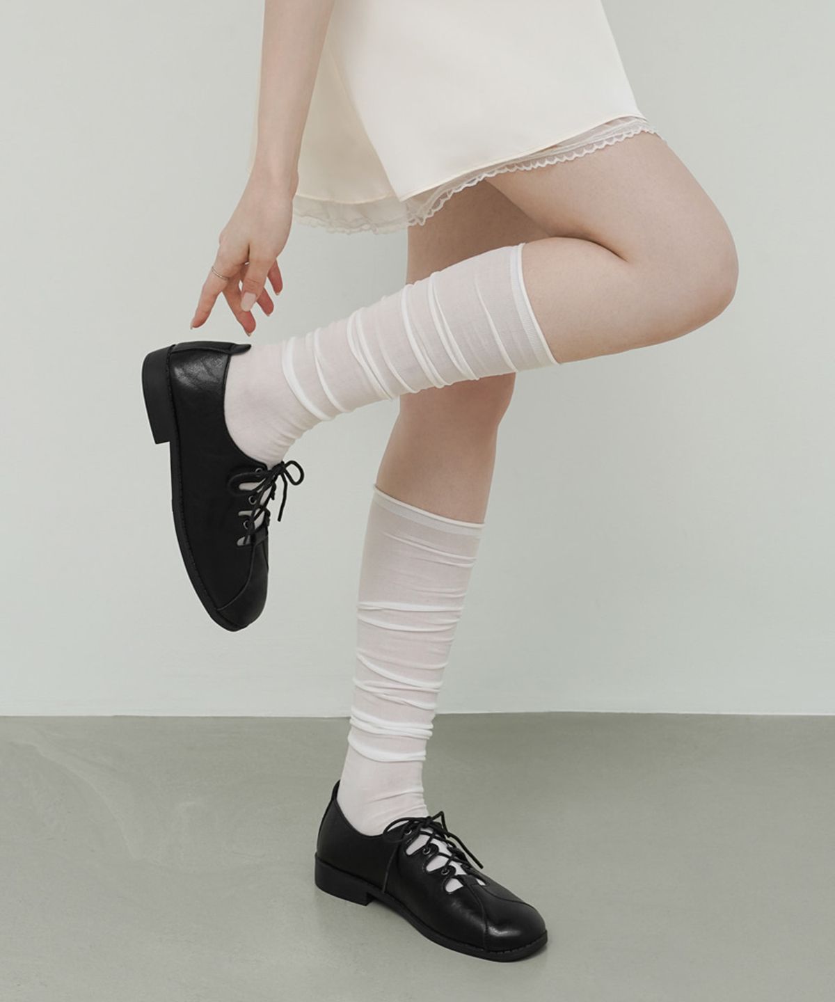 착한구두(CHAAKAN) 카제오 레이스업 플랫 로퍼 LFLTR1h164