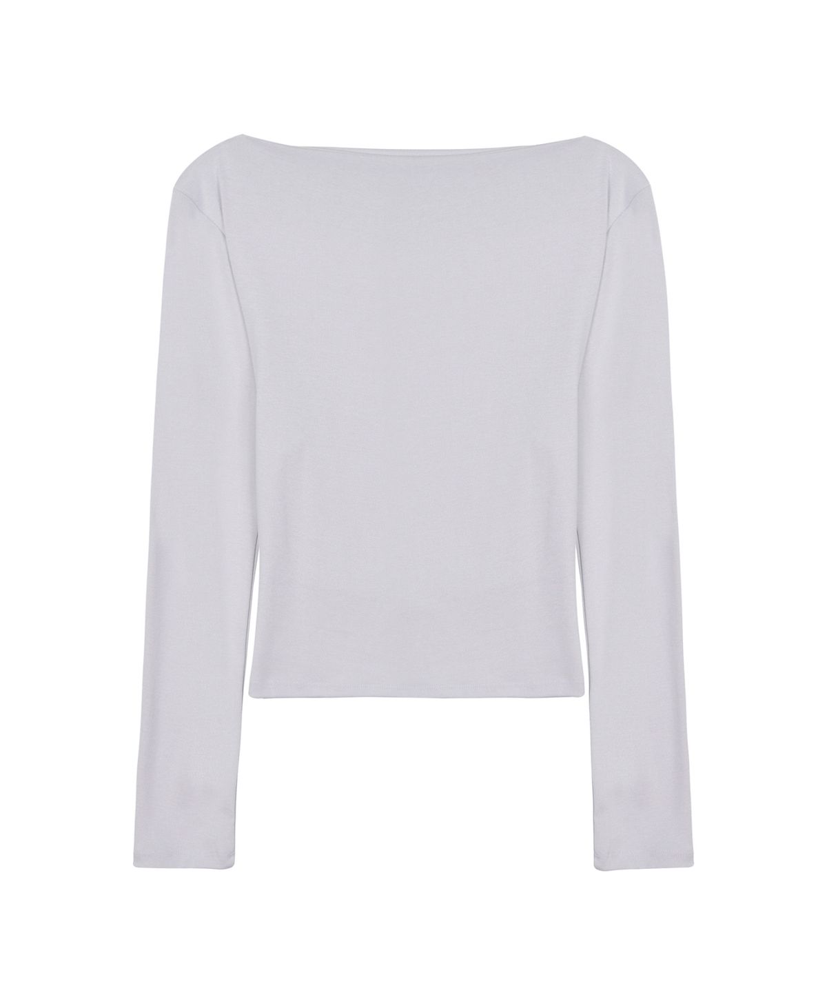 닉앤니콜(NICK&NICOLE) SHIRRING DRAPE BOAT NECK TOP_LIGHT PURPLE
