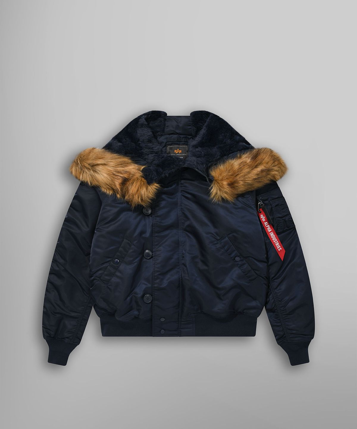 알파 인더스트리(ALPHA INDUSTRIES) N-2B 헤리티지 핏 파카 레플리카 블루