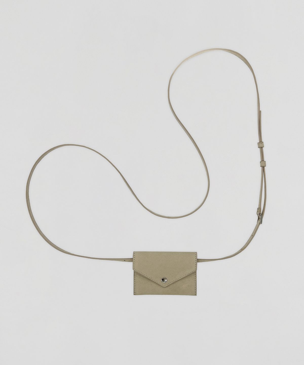 로우타이드(LOW TIDE) SUEDE LONG BELT BAG [BEIGE]