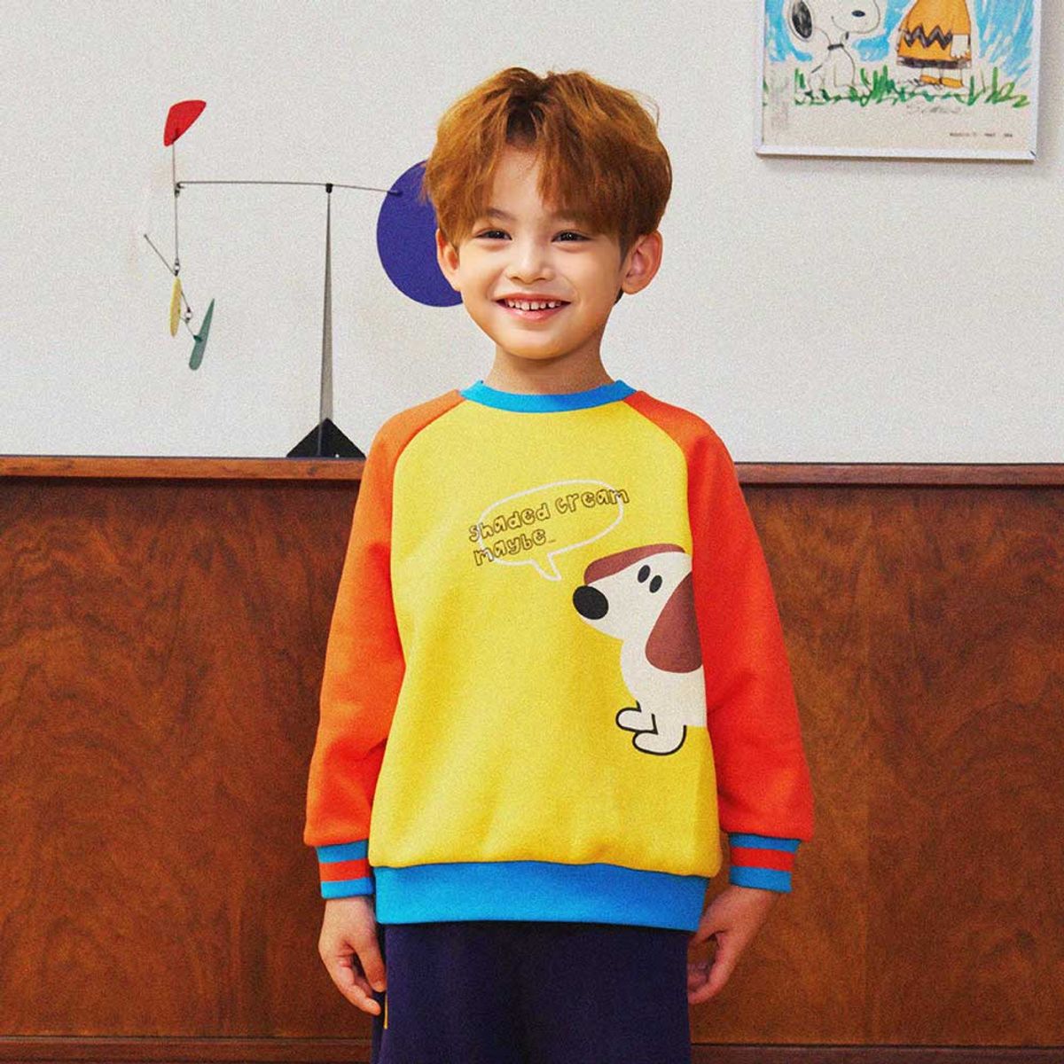 미니도우(MINIDOU) 닥스퍼피 키즈 기모 맨투맨