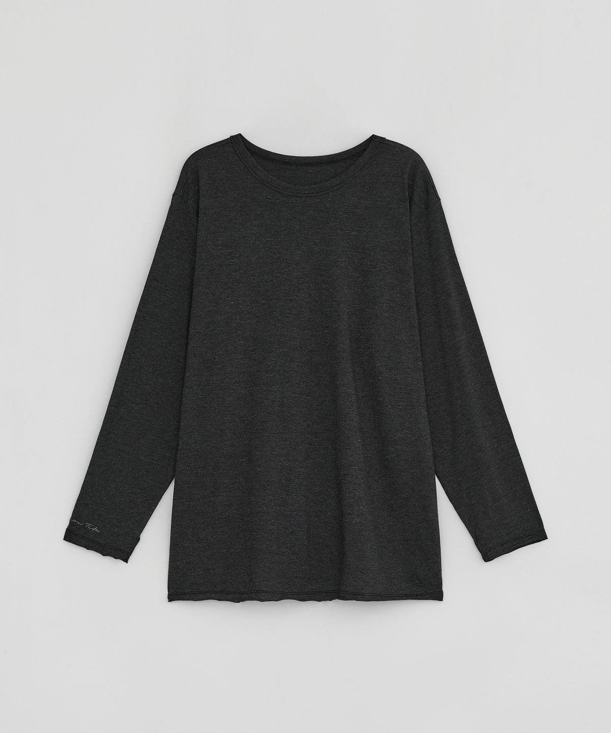 로우타이드(LOW TIDE) RAW CUT T-SHIRT [CHARCOAL]