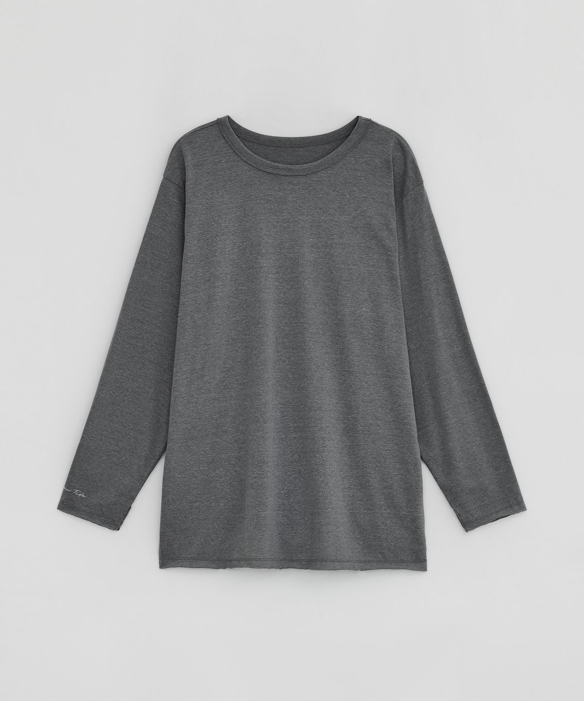 로우타이드(LOW TIDE) RAW CUT T-SHIRT [GREY]
