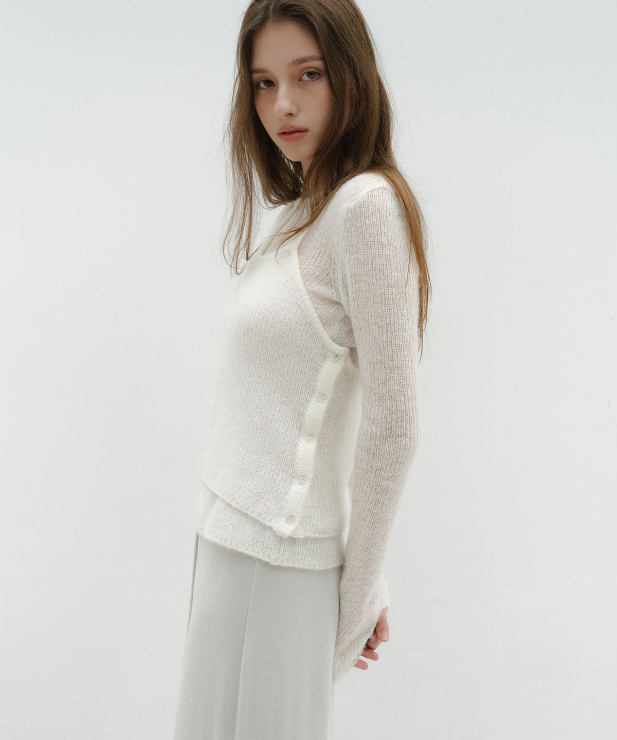 로우타이드(LOW TIDE) ALPACA HALTER KNIT [IVORY]