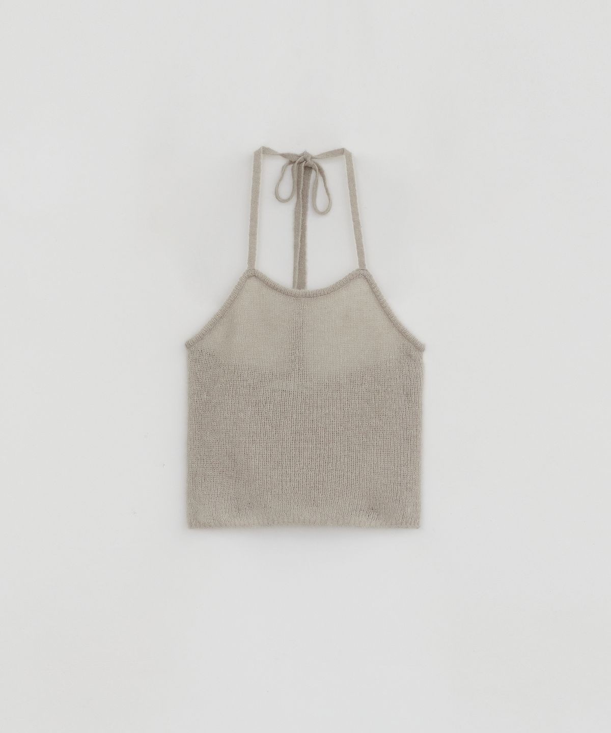 로우타이드(LOW TIDE) ALPACA HALTER KNIT [GREY]