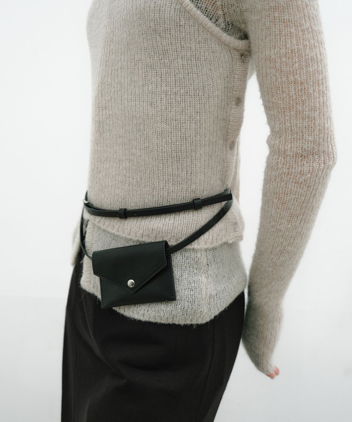 로우타이드(LOW TIDE) ALPACA HALTER KNIT [GREY]