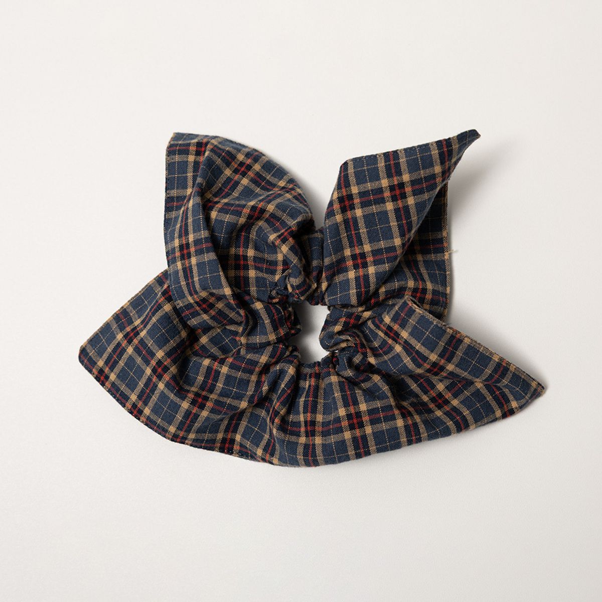 던드롭(DUNDROP) DD_Autumn check hair scrunchie_SQUARE_3color