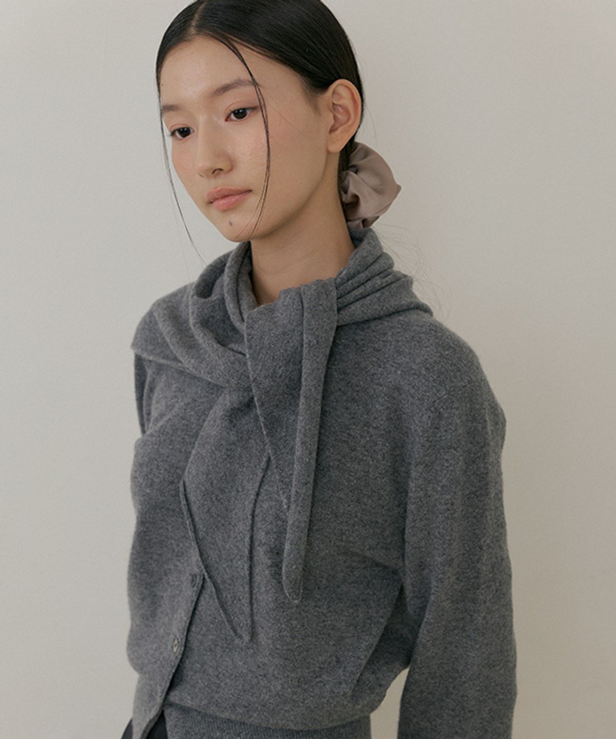링서울(LINGSEOUL) cashmere knit scarf-melange