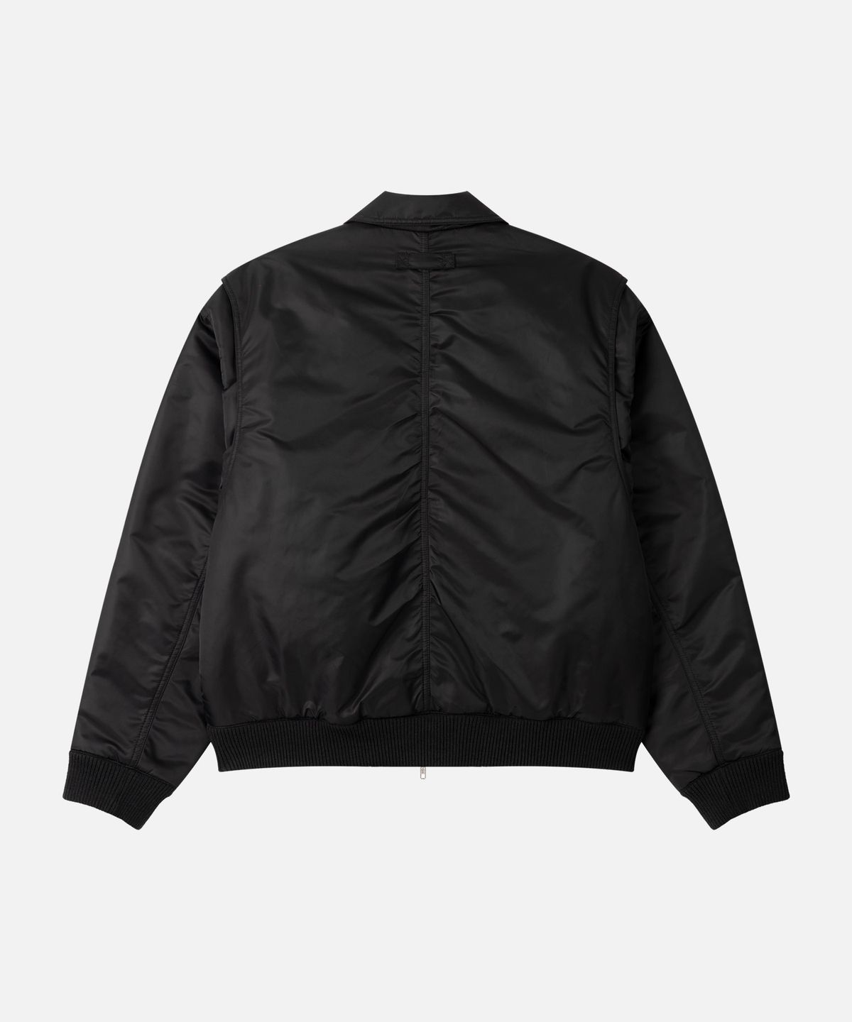 드로우핏(DRAW FIT) 크롭 패디드 플라이트 블루종 자켓 [BLACK]