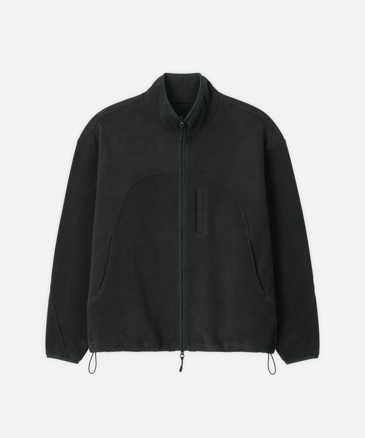 드로우핏(DRAW FIT) 커브드 투웨이 폴라 플리스 자켓 [CHARCOAL]