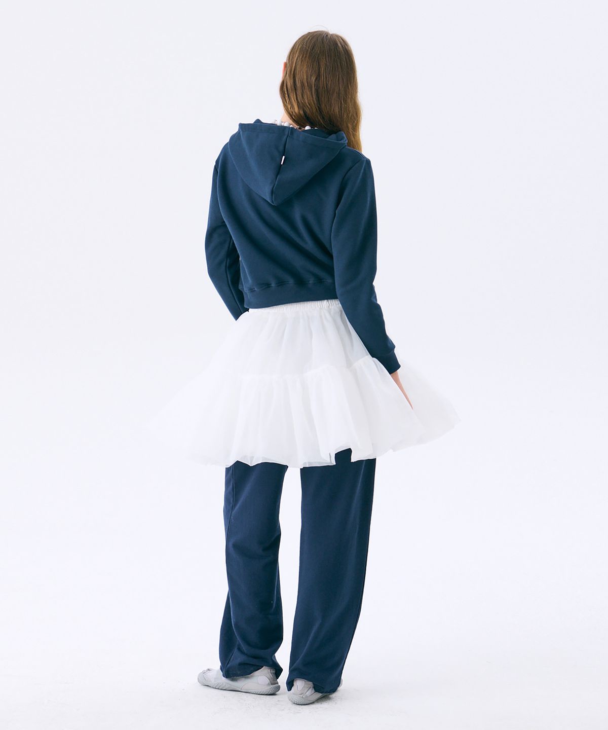 준준스페이스(JUNEJUNE SPACE) Mini Hood Zip-up_Navy(미니 후드 집업_네이비)(