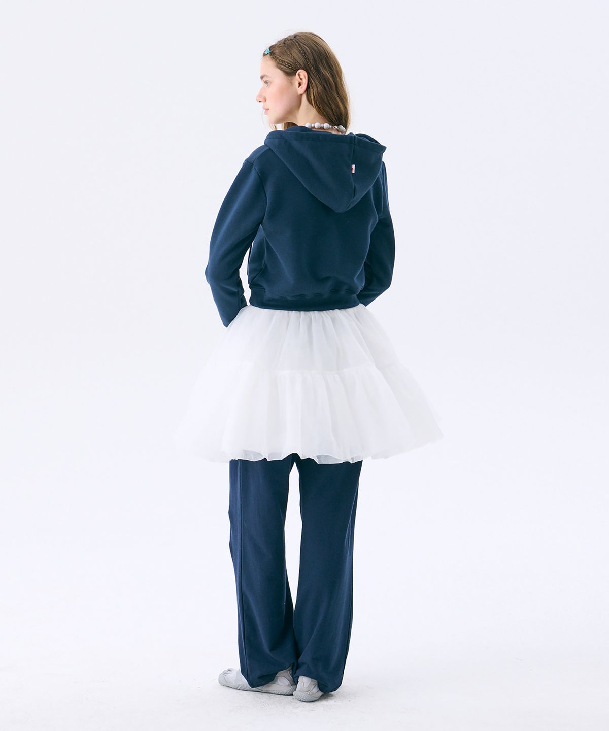 준준스페이스(JUNEJUNE SPACE) Mini Hood Zip-up_Navy(미니 후드 집업_네이비)(