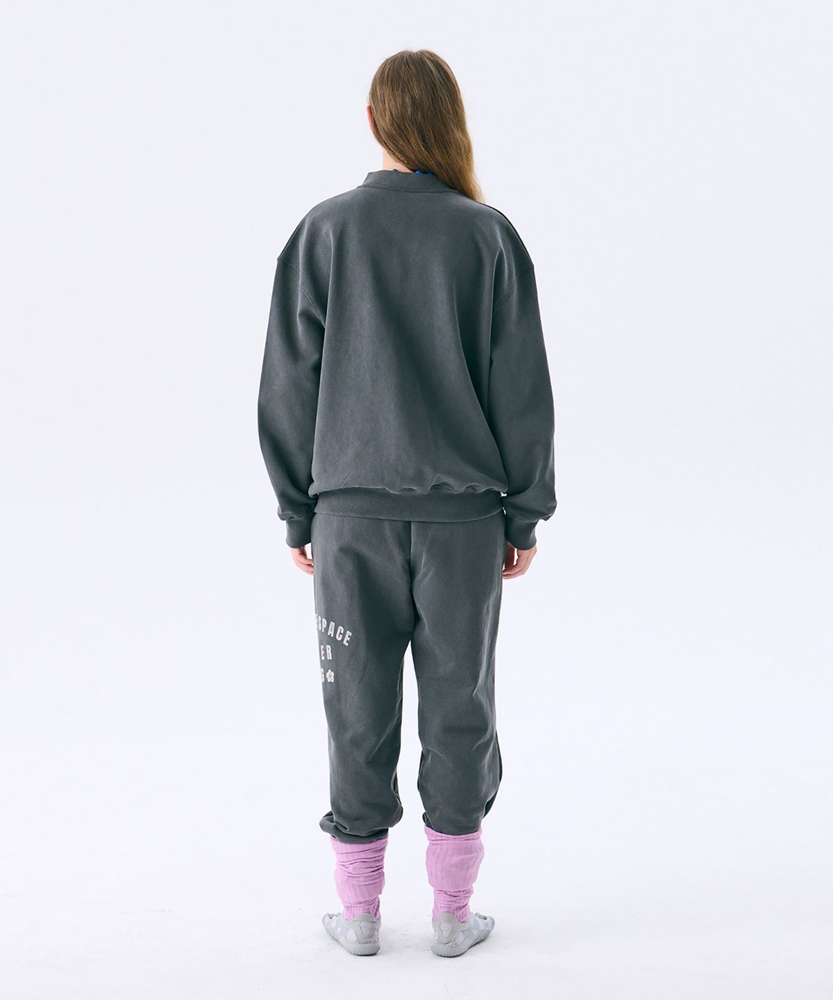 준준스페이스(JUNEJUNE SPACE) Vintage Sweat Jumper_Dark Grey(빈티지 스웨트 점퍼_다크 그레이)