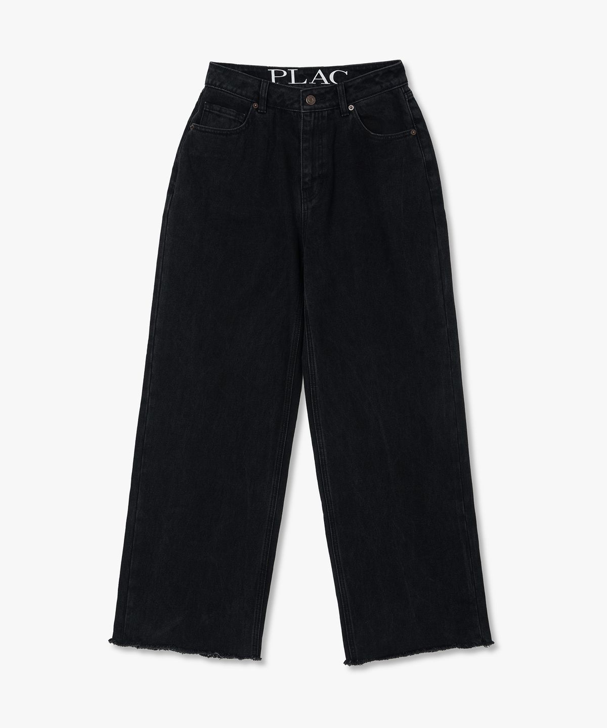 플랙 우먼(PLAC WOMEN) 커브드 린스드 데님팬츠 M44 블랙