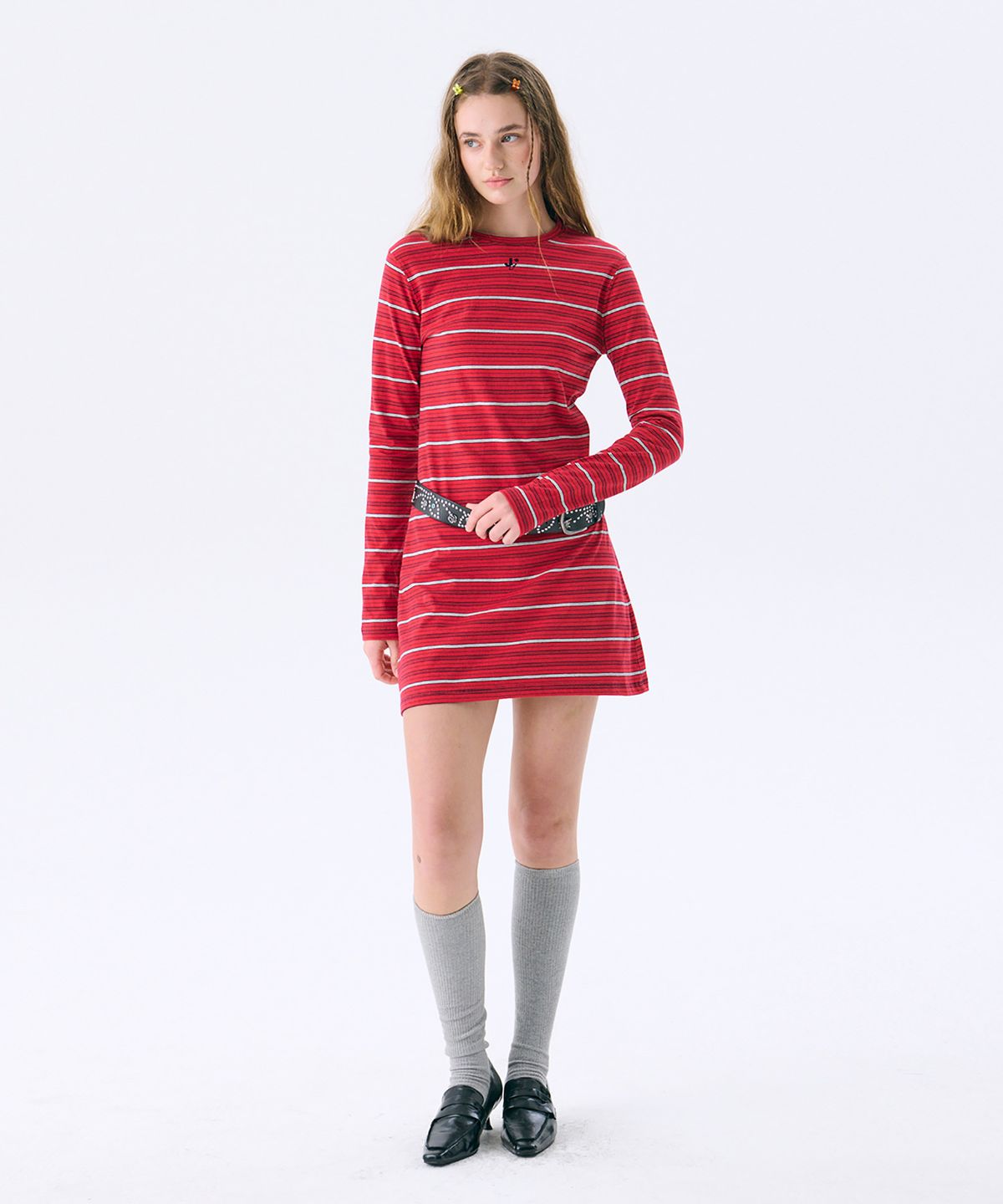 준준스페이스(JUNEJUNE SPACE) Mini Jersey Dress_Red(미니 저지 드레스_레드)