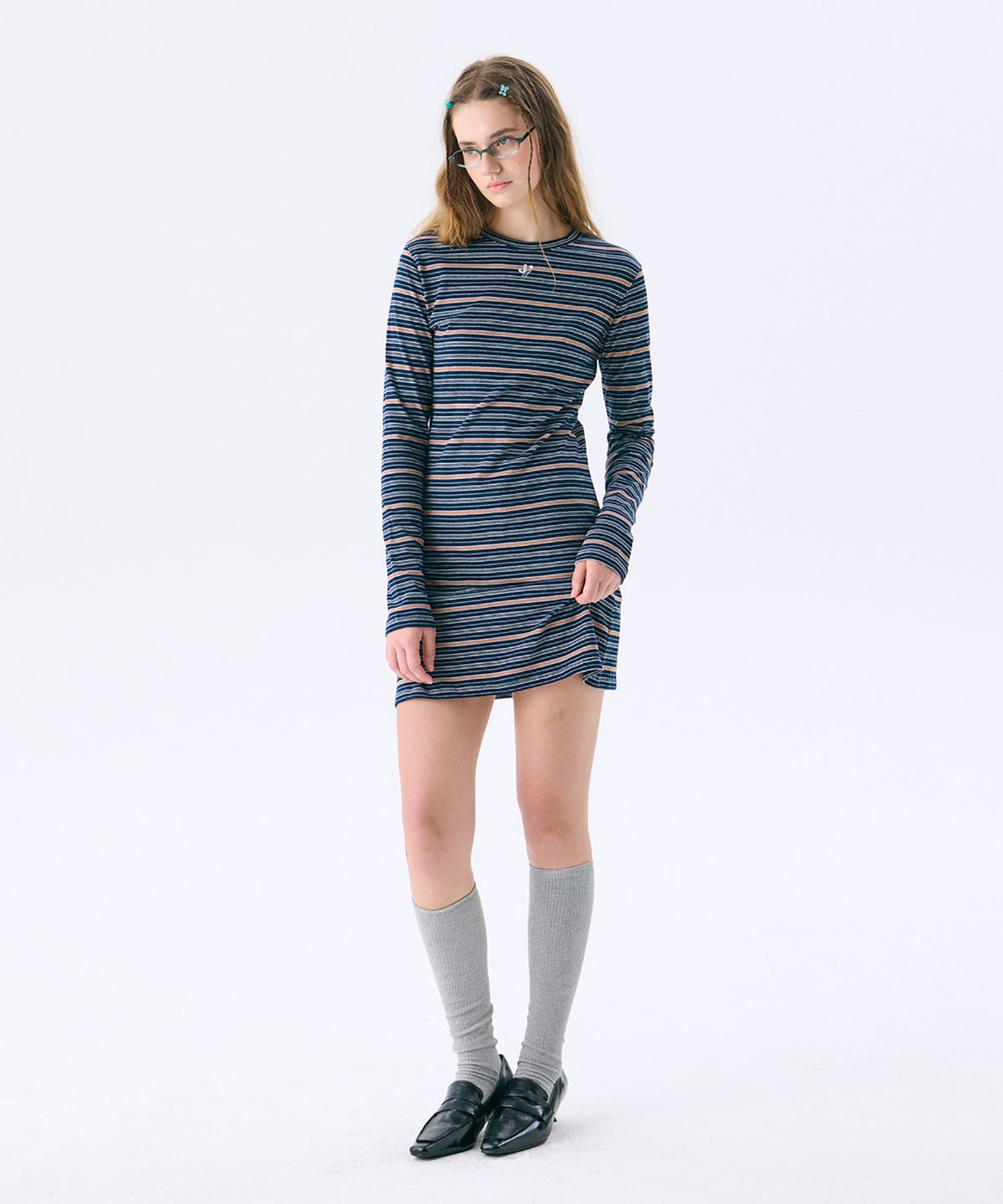 준준스페이스(JUNEJUNE SPACE) Mini Jersey Dress_Navy(미니 저지 드레스_네이비)