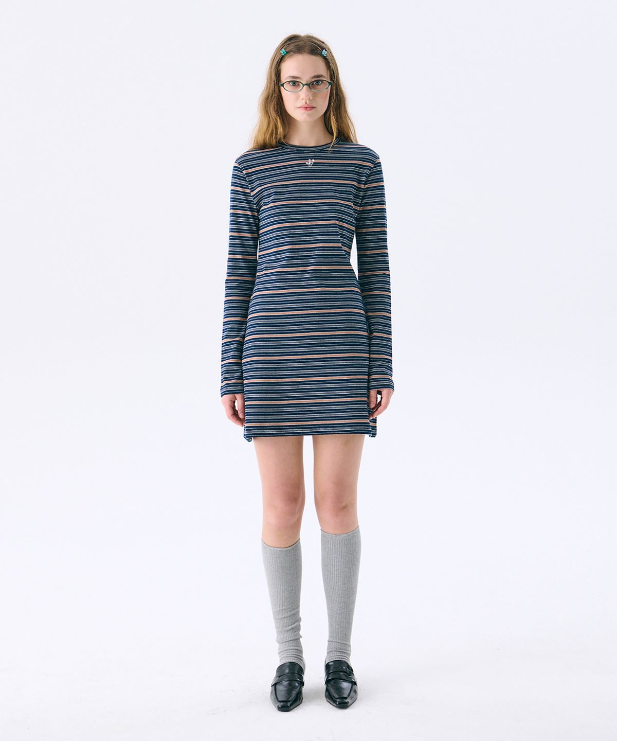 준준스페이스(JUNEJUNE SPACE) Mini Jersey Dress_Navy(미니 저지 드레스_네이비)