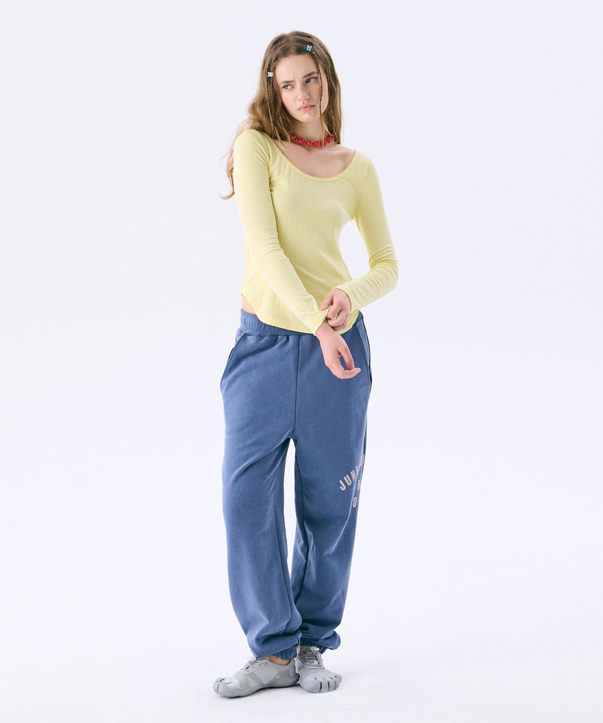 준준스페이스(JUNEJUNE SPACE) Vintage Sweat Pants_Blue(빈티지 스웨트 팬츠_블루