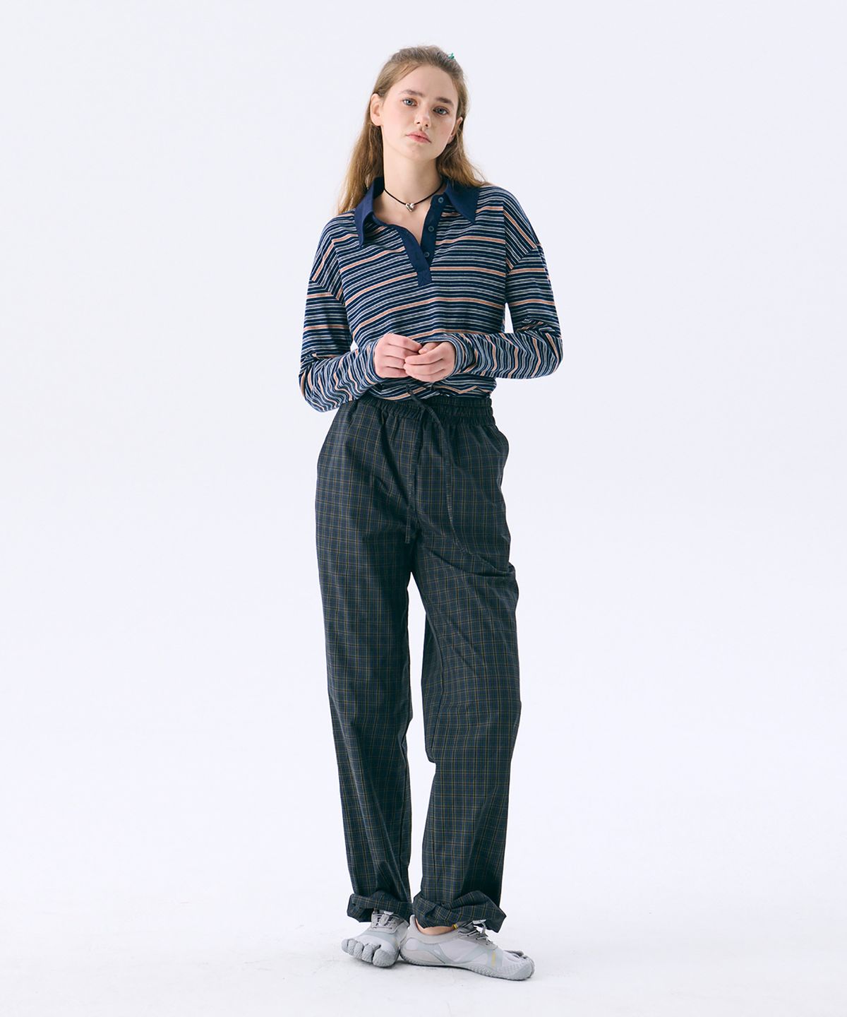 준준스페이스(JUNEJUNE SPACE) Pajama Pants_Navy(파자마 팬츠_네이비)