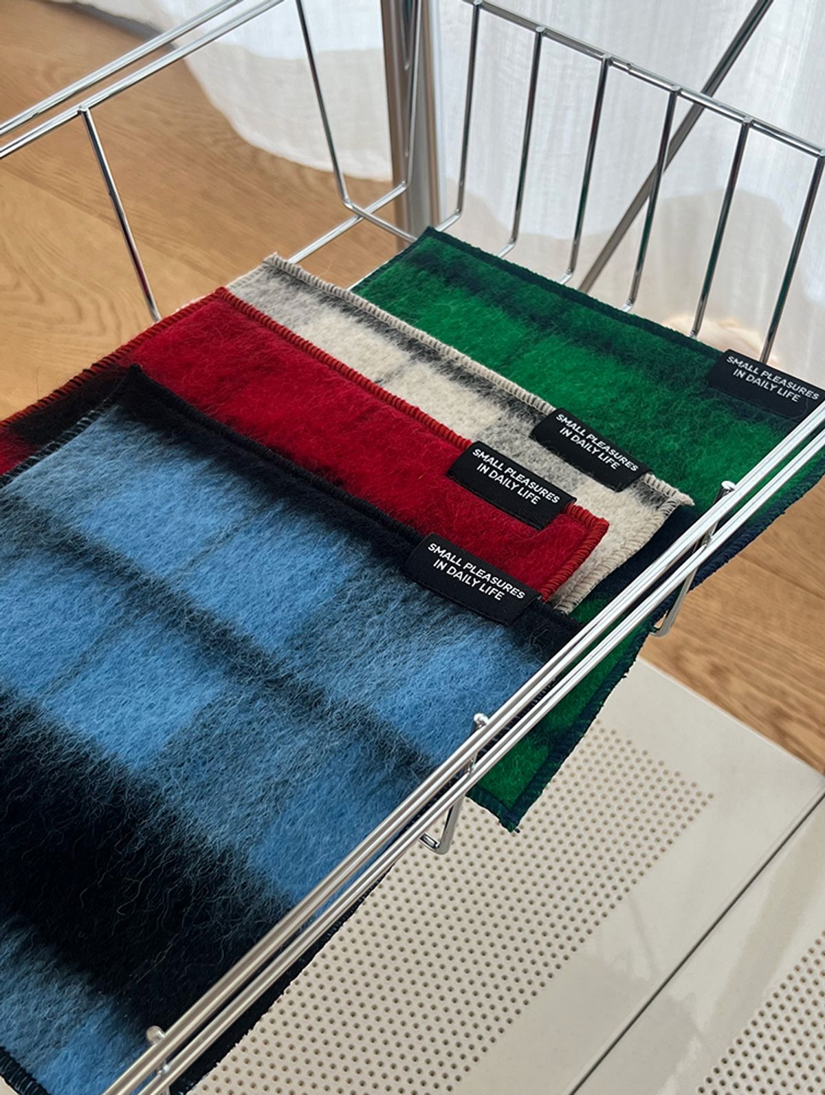 리핏(REPEAT) 코지 양면 체크 오브제 매트 (4colors)