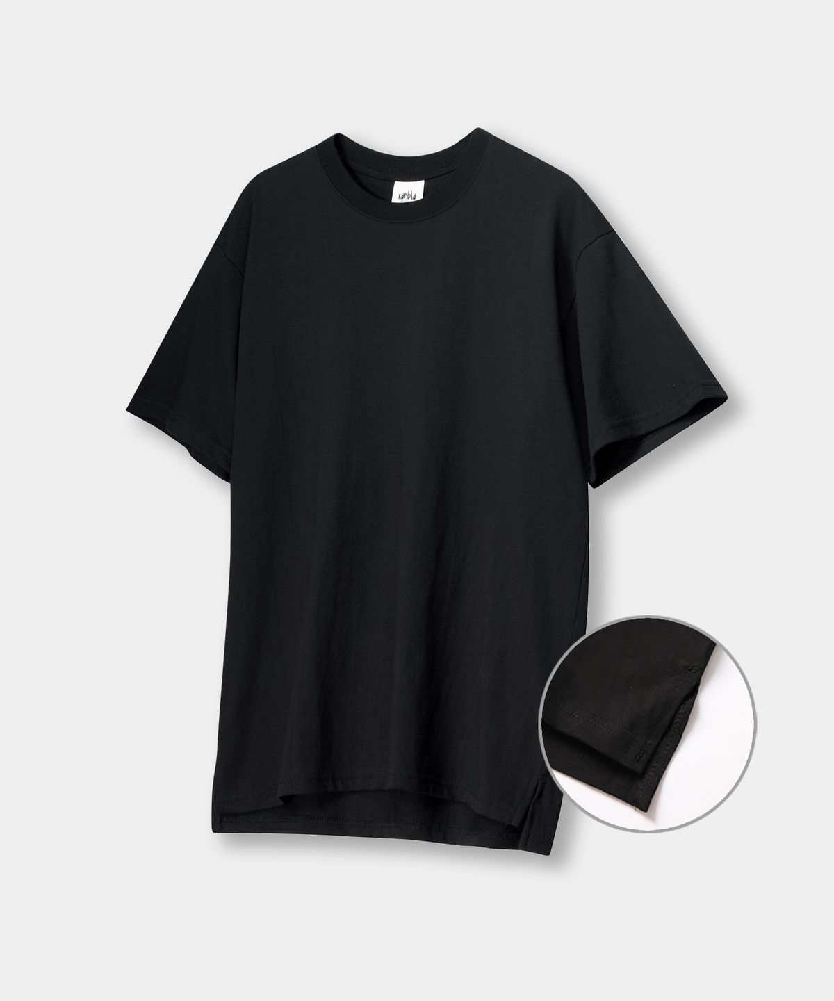 람블라(RAMBLA) 텐터 레이어드 반팔티 [블랙]