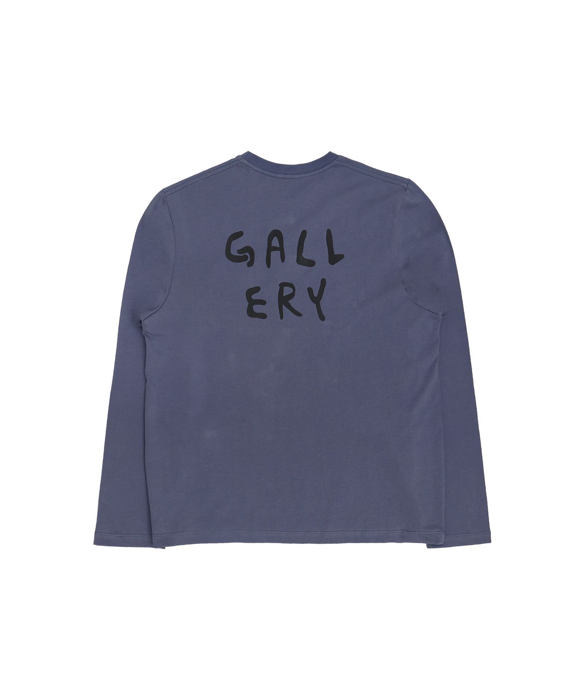1011갤러리(1011 GALLERY) Gallery Logo Long Sleeve T-Shirts - Blue