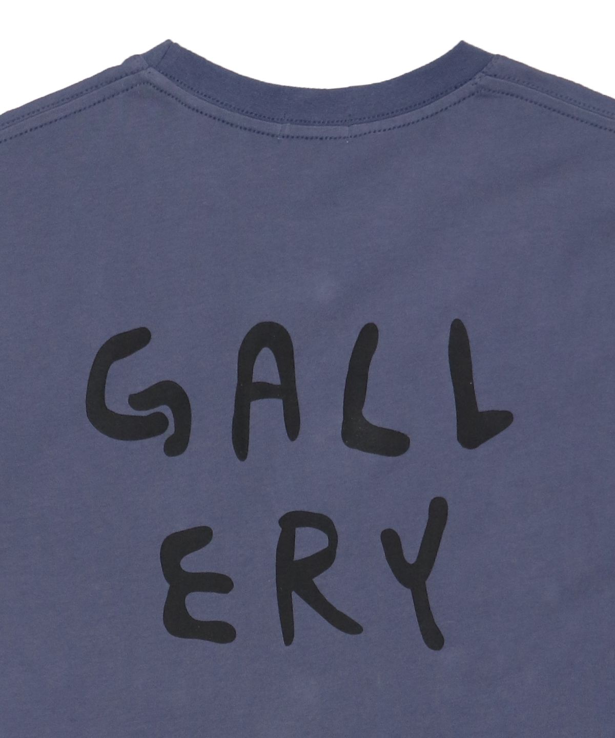 1011갤러리(1011 GALLERY) Gallery Logo Long Sleeve T-Shirts - Blue