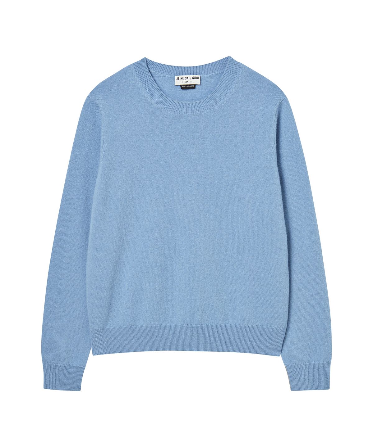 주느세콰(JE NE SAIS QUOI) [100% Cashmere] 시그니처 크루넥 캐시미어 풀오버_ 스카이블루