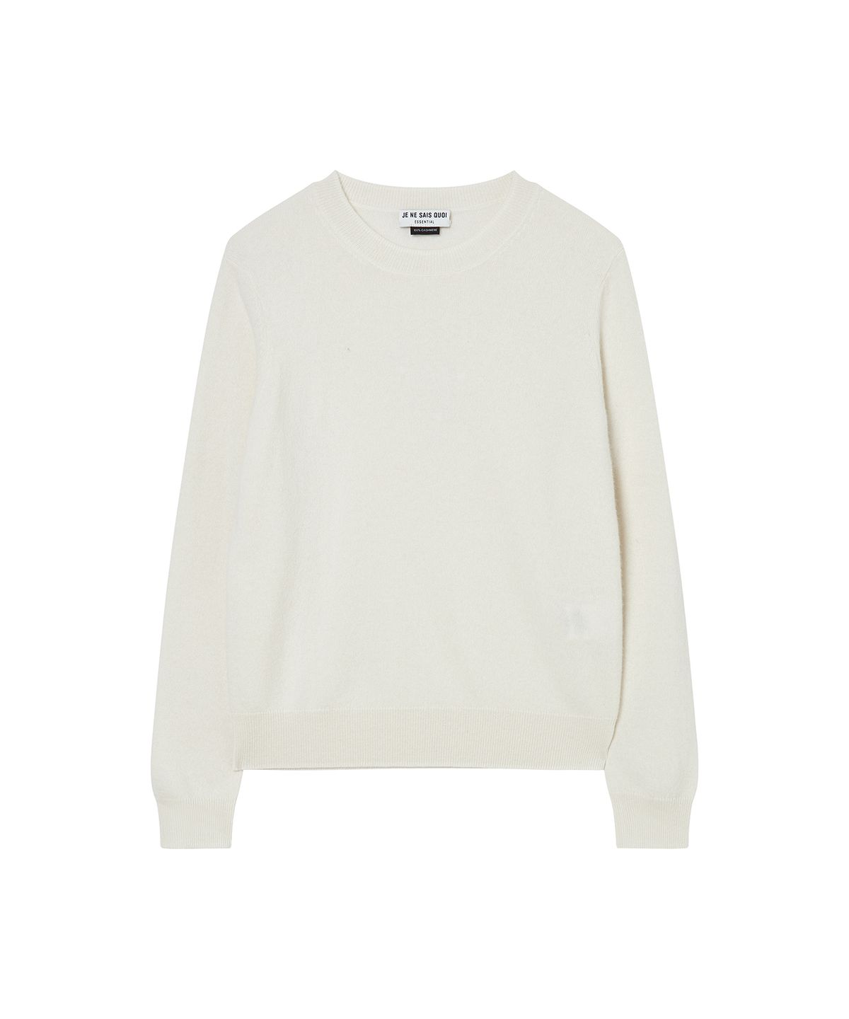 주느세콰(JE NE SAIS QUOI) [100% Cashmere] 시그니처 크루넥 캐시미어 풀오버_ 아이보리