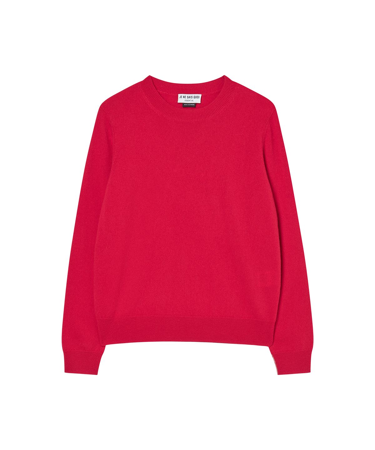 주느세콰(JE NE SAIS QUOI) [100% Cashmere] 시그니처 크루넥 캐시미어 풀오버_ 레드