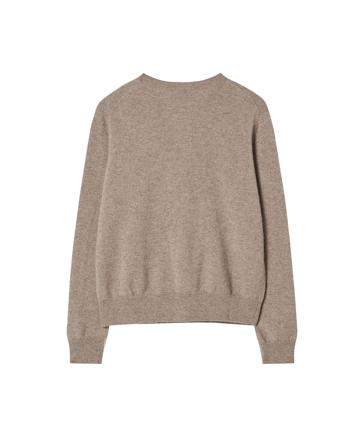 주느세콰(JE NE SAIS QUOI) [100% Cashmere] 시그니처 크루넥 캐시미어 가디건_ 모카