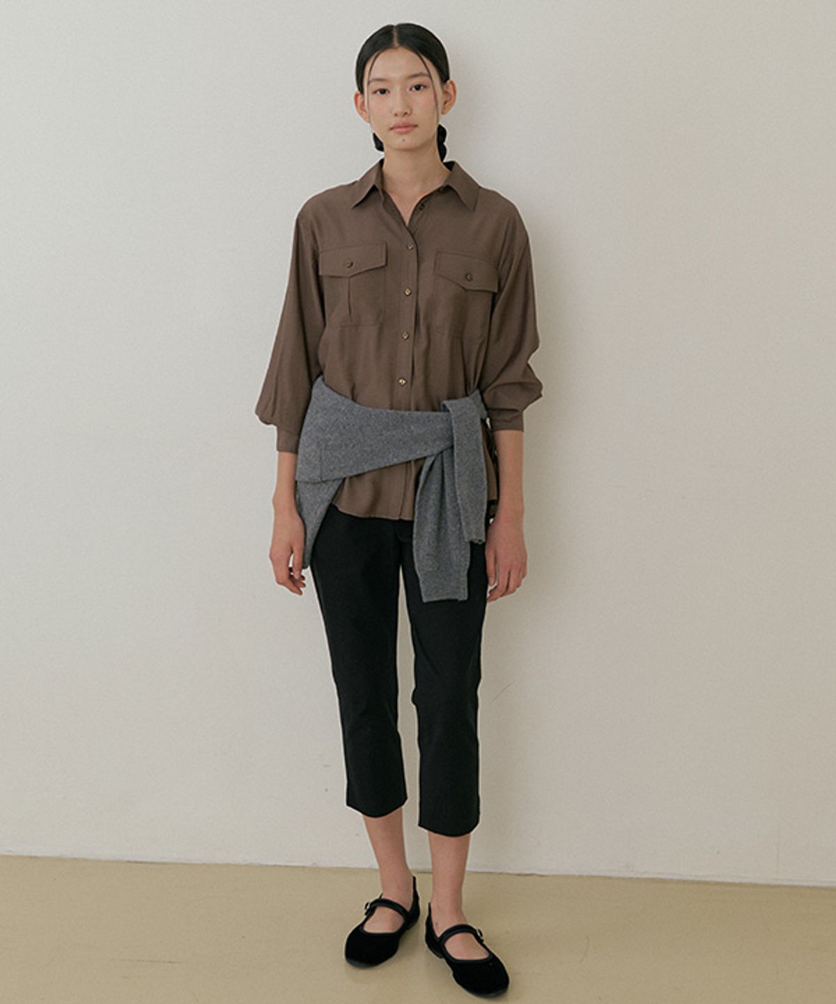 링서울(LINGSEOUL) sabrina capri pants-black