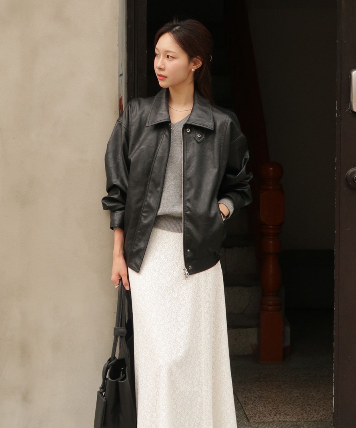 링서울(LINGSEOUL) [기장선택] lace banding skirt-ivory (midi/ long)
