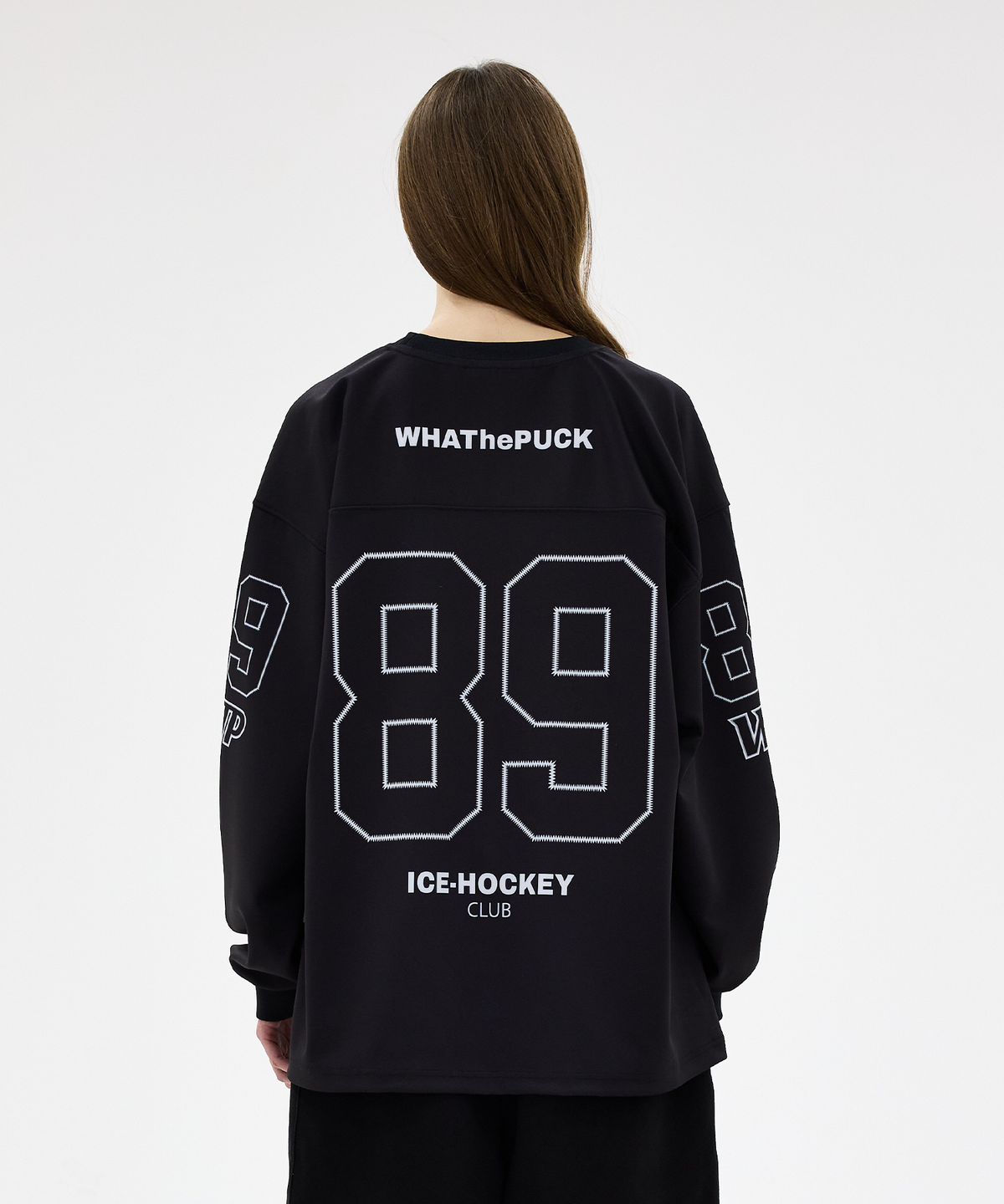 왓더퍽(WHATHEPUCK) WTP 오버사이즈  89넘버 져지 블랙
