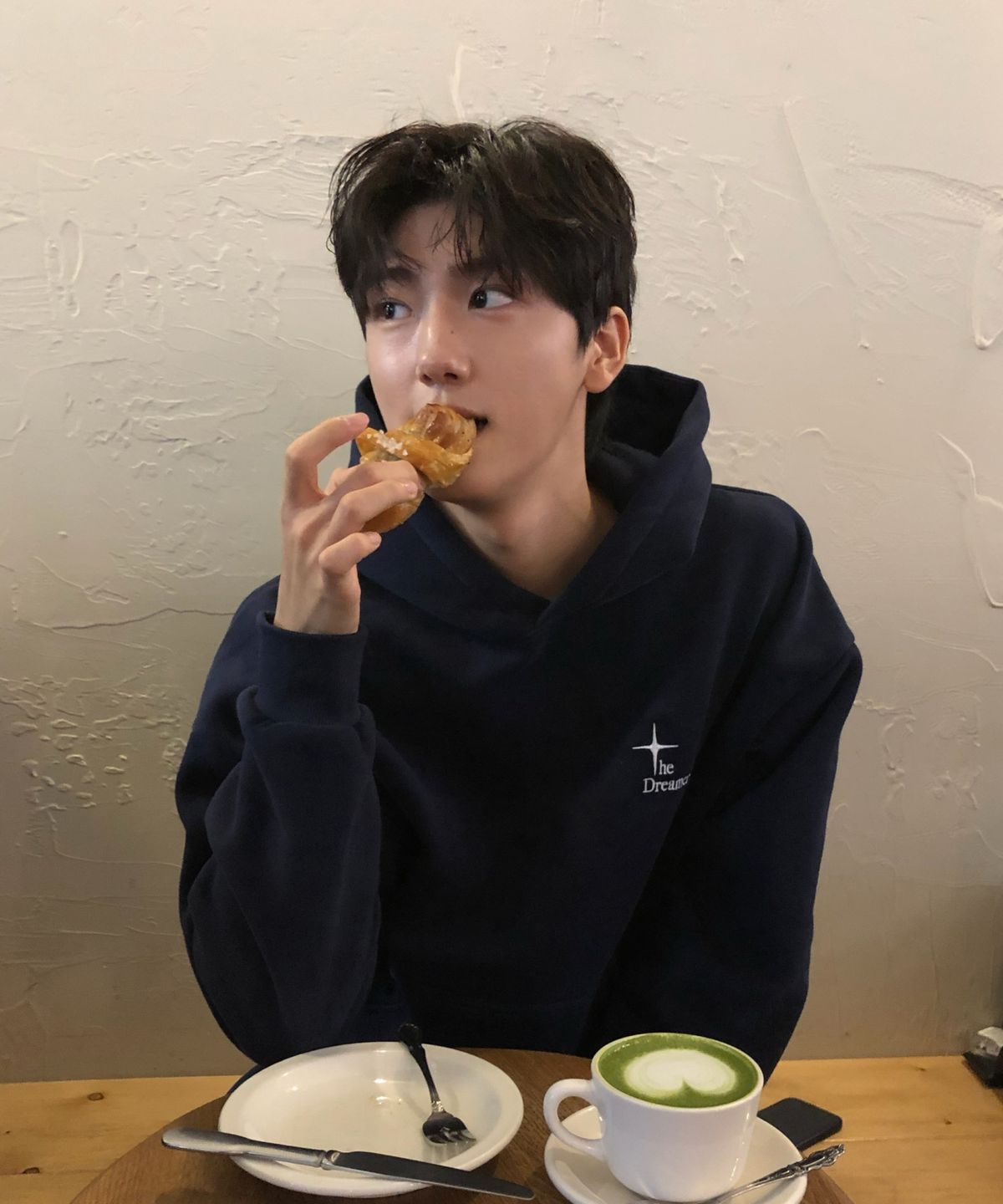 드리머(DREEMR) 중량담요 후드티 네이비