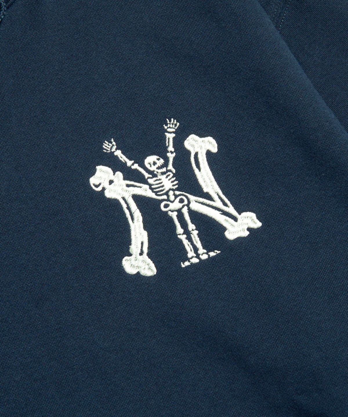 에스피오나지(ESPIONAGE) NY Skeletons Heavyweight Hoodie Navy
