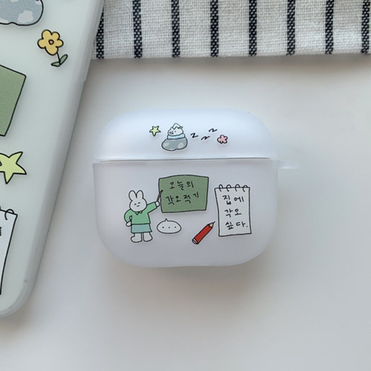 위드썸(WITHSOME) [에어팟/버즈]집에 각오싶다 에어팟 버즈 케이스