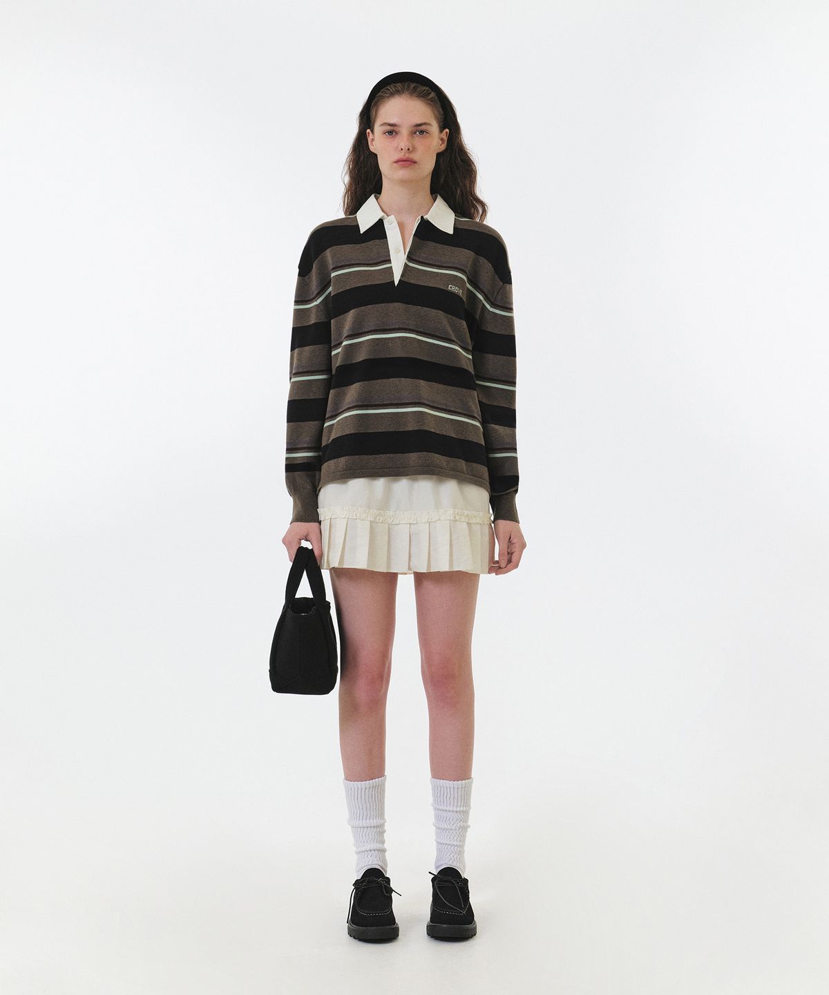 그로브(GROVE) MEI LAYERED SKIRT (IVORY)