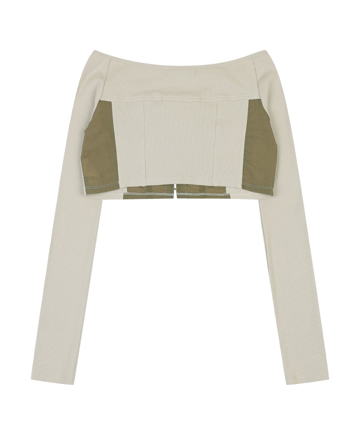 오디너리 홀리데이(ORDINARY HOLIDAY) RIBBED CARDIGAN SET [KHAKI]