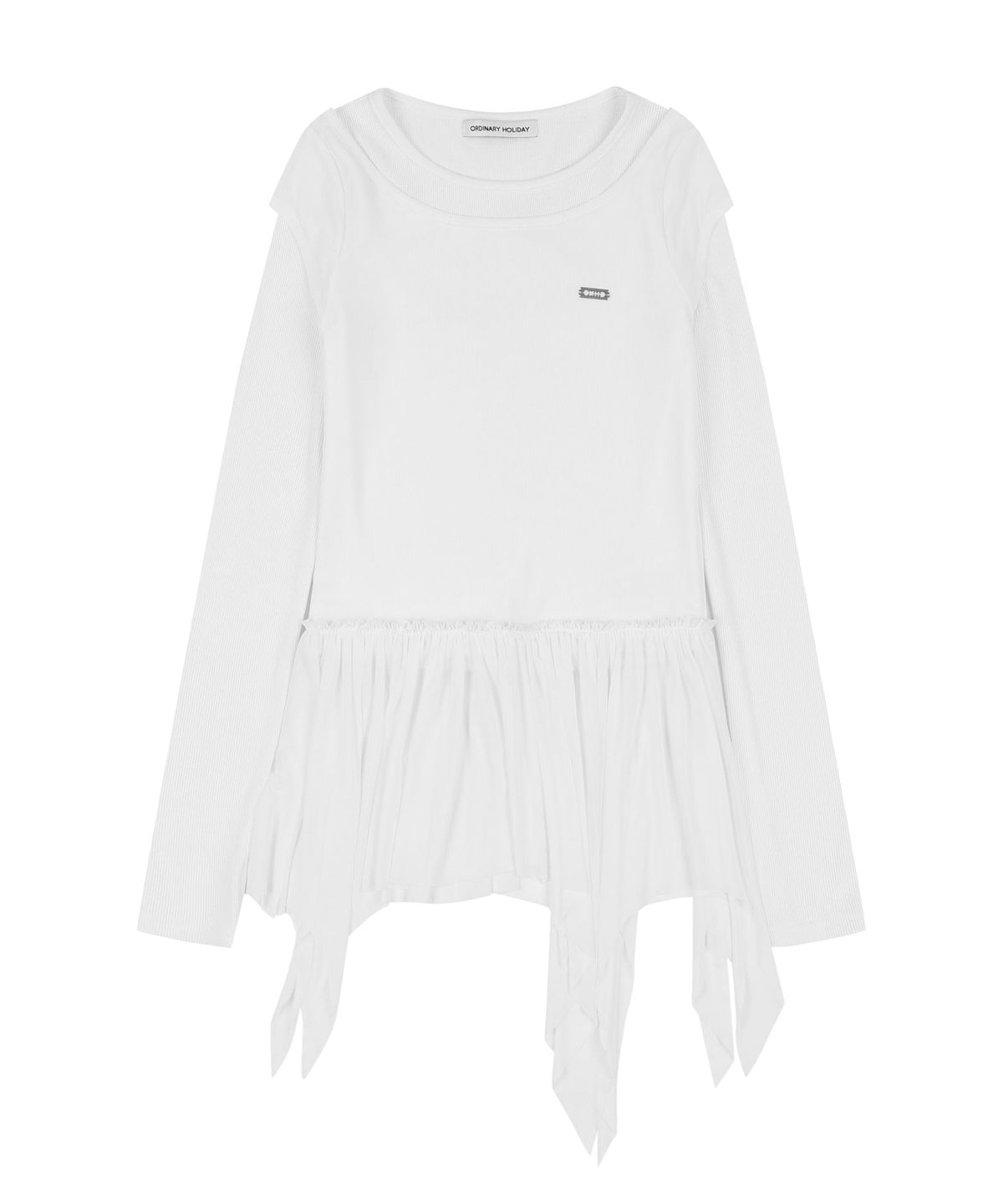 오디너리 홀리데이(ORDINARY HOLIDAY) LAYERED MINI DRESS [IVORY]