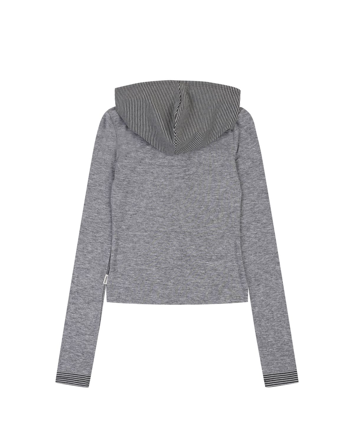 오디너리 홀리데이(ORDINARY HOLIDAY) LAYERED SLIM HOODIE [MELANGE]