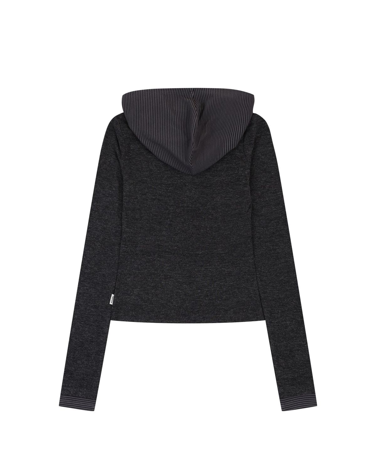 오디너리 홀리데이(ORDINARY HOLIDAY) LAYERED SLIM HOODIE [CHARCOAL]