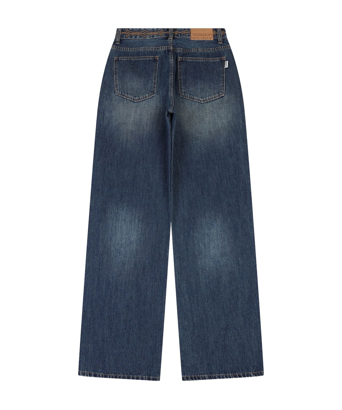 오디너리 홀리데이(ORDINARY HOLIDAY) WAIST POINT DENIM WIDE PANTS [BLUE]