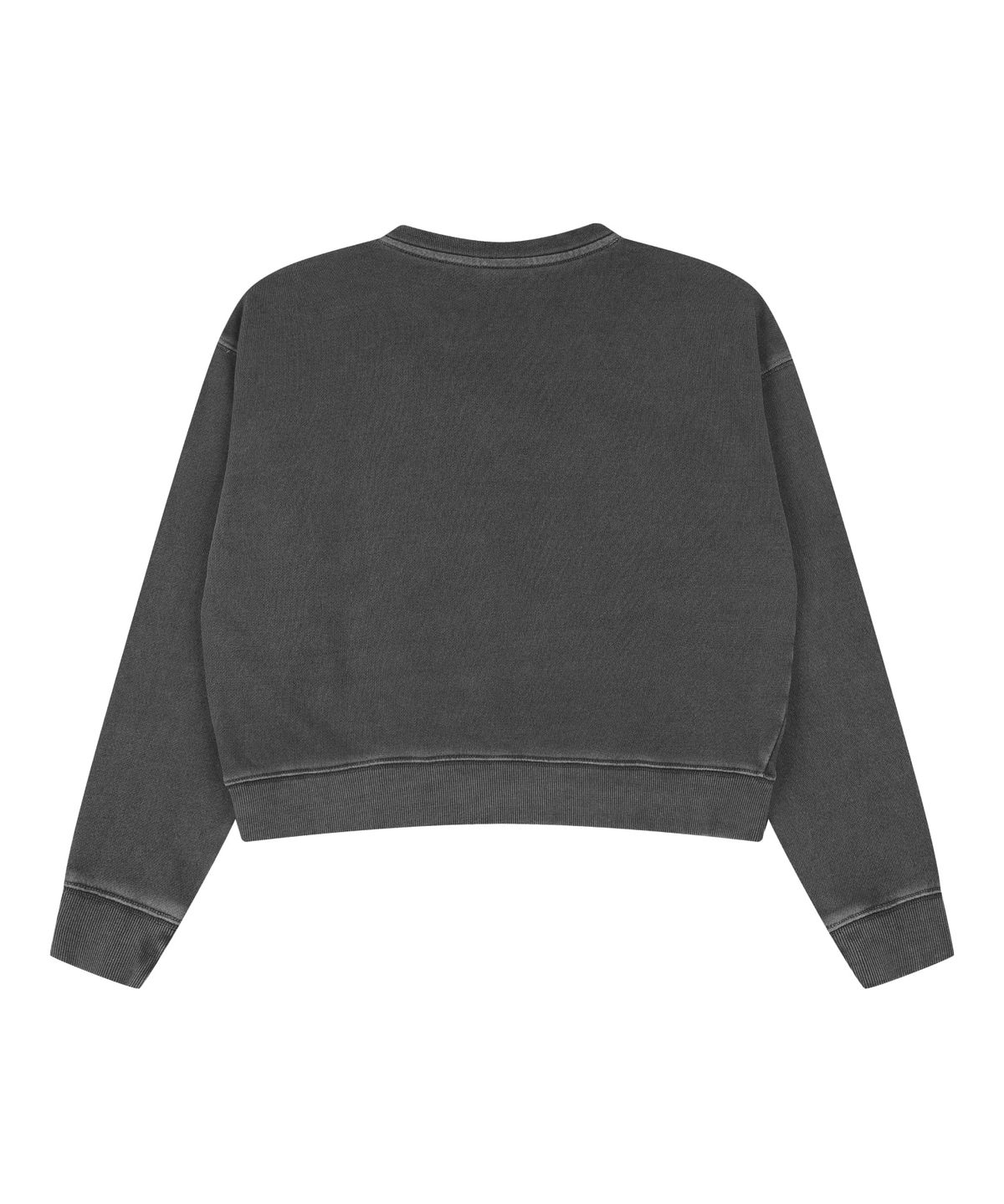오디너리 홀리데이(ORDINARY HOLIDAY) LACE-UP PIGMENT SWEATSHIRT [CHARCOAL]