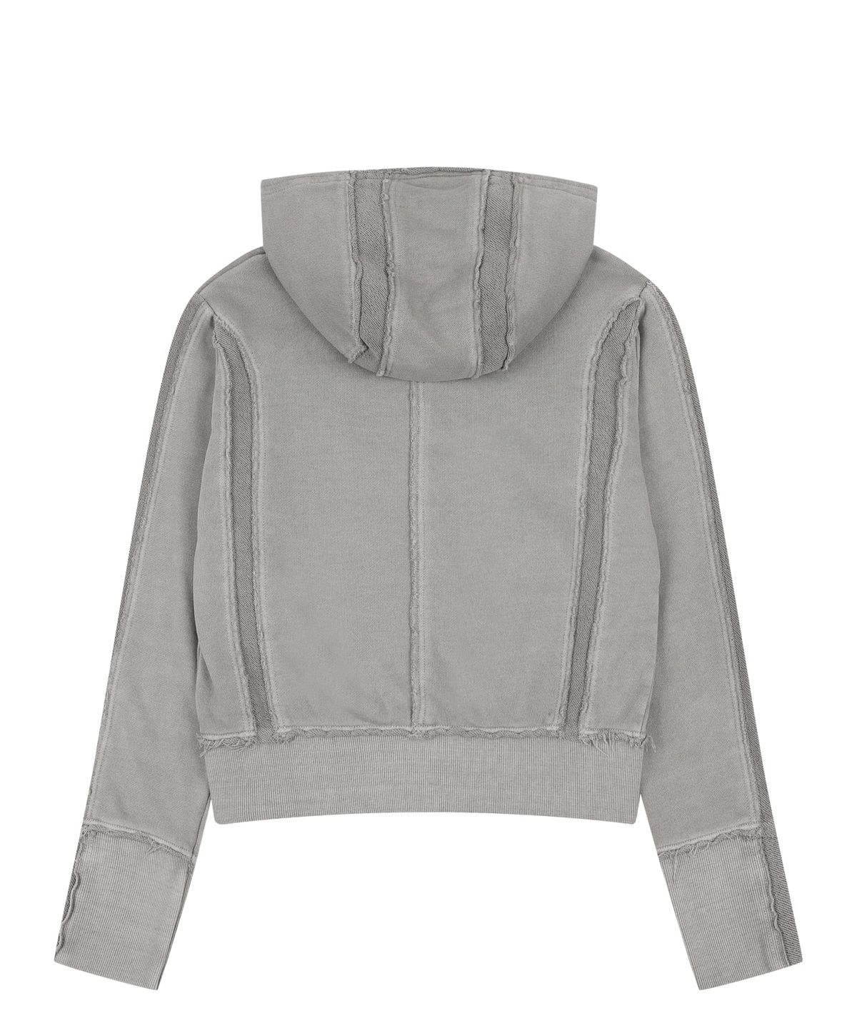 오디너리 홀리데이(ORDINARY HOLIDAY) APPLIQUE PIGMENT SWEAT ZIP-UP [GRAY]