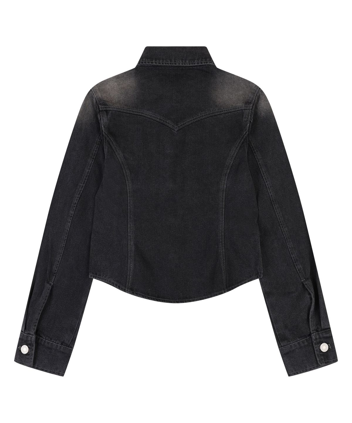 오디너리 홀리데이(ORDINARY HOLIDAY) SLIM DENIM JACKET [BLACK]