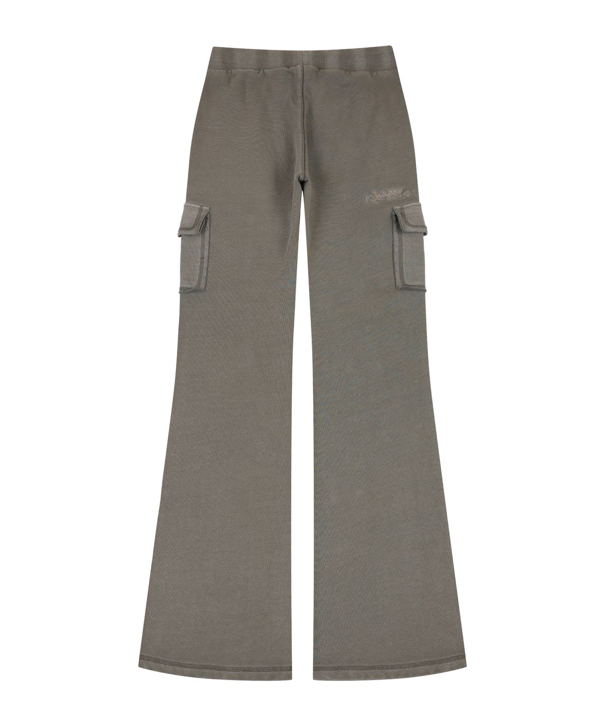 오디너리 홀리데이(ORDINARY HOLIDAY) PIGMENT JERSEY BOOTCUT PANTS [GRAY]