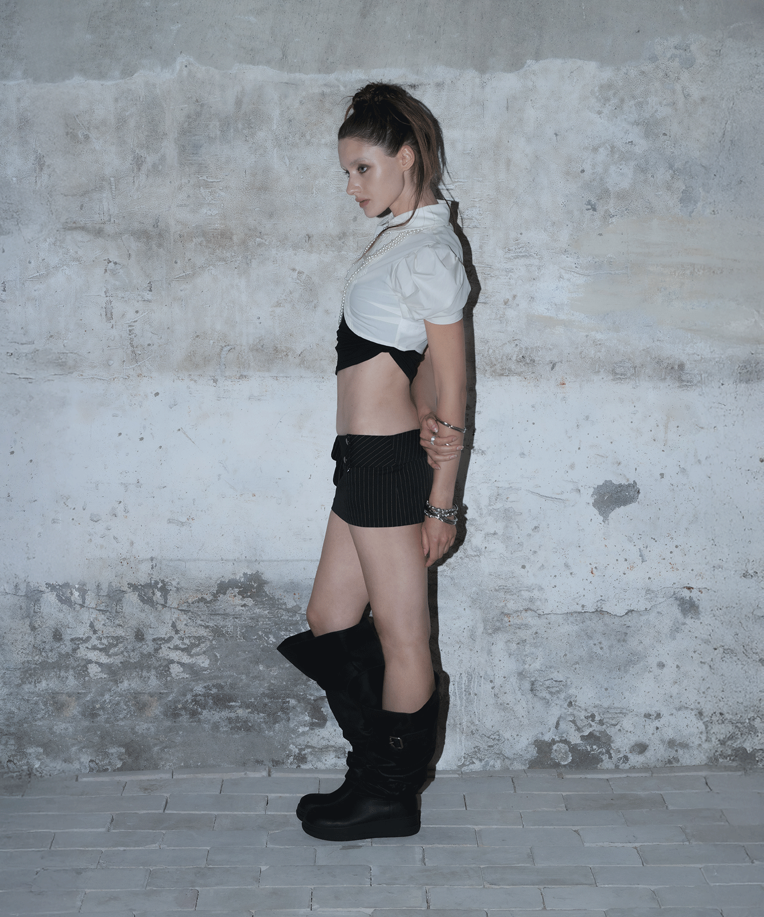 MUSINSA公式 | IHCNIK 008 slouchy 3way boots