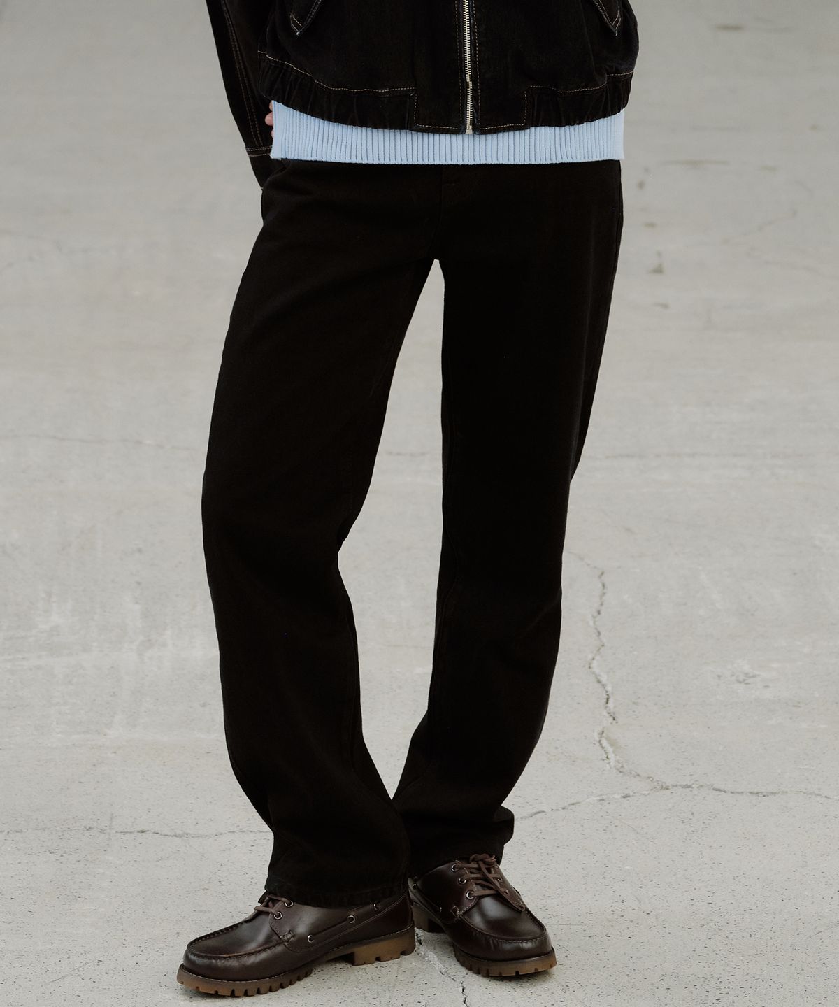 플랙(PLAC) ESSENTIAL M55 STRAIGHT BLACK ONE WASHED