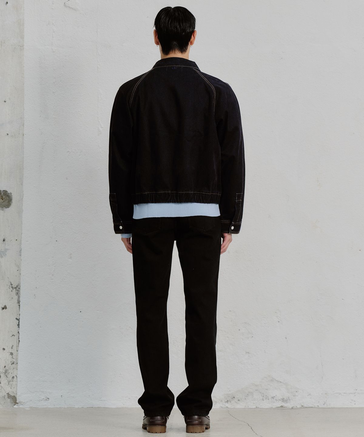 플랙(PLAC) ESSENTIAL M55 STRAIGHT BLACK ONE WASHED